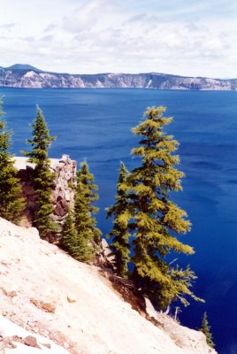 Crater Lake View from lodge area fall94