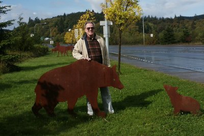 Alan with his pet bears