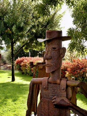 Farmer Sculpture