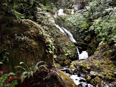 Small waterfall up close