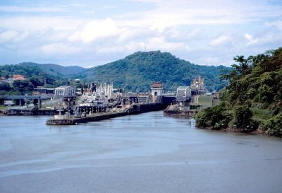 Panama Balboa Locks Pacific Side