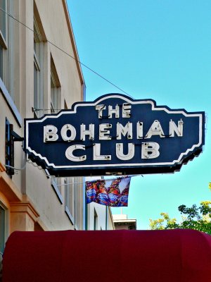 The Bohemian Club sign