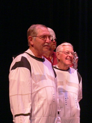 Simmons and Dutcher as Storm Troopers