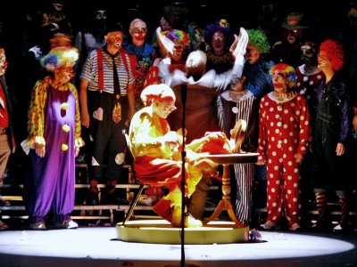 Heart of a clown being sung