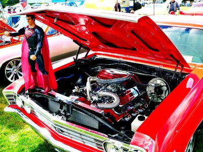 Chevy Chevelle under the hood muscle