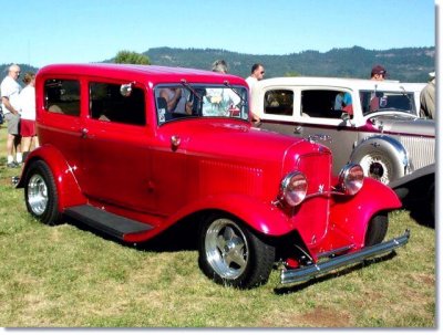 LostCreek-027 - 1930's Red Ford Sedan