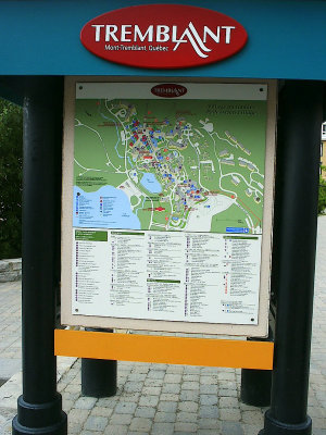 Quebec Tremblant map display