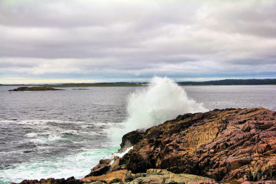 Wave Action At Louisbourg