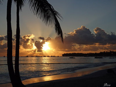Lever de soleil sur la mer des Carabes  - Sunrise on the Caribbean