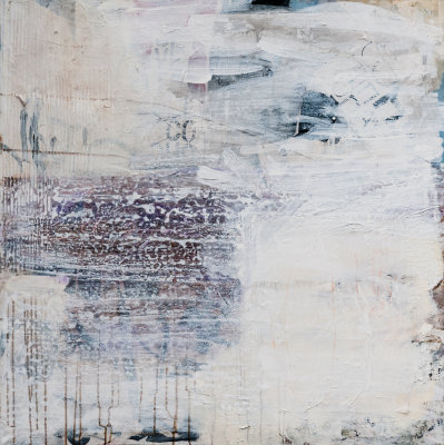 Acrylics, collage on canvas