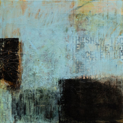 Acrylics, collage on canvas