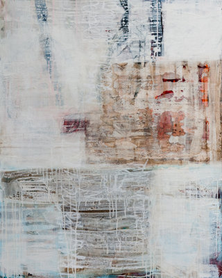 Acrylics,collage on canvas