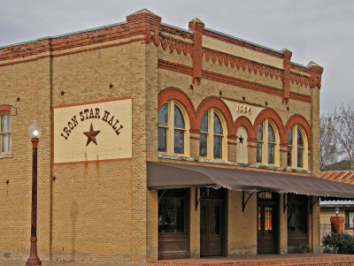 Welcome to Iron Star Hall, Bertram. TX (Circa 1904)
