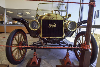 1912 Ford Model A Touring car, 4 cylinder engine, 20 horsepower.