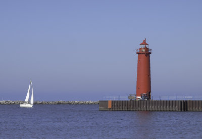 Grand Haven Harbor Inner Lighthouse, View 2