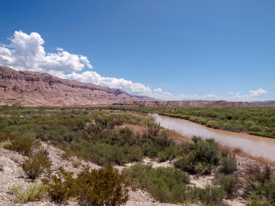 On the Rio Grand River at Boquillas Canyon Overlook