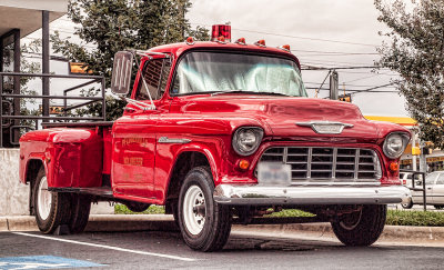 Not  sure but it looks a 55 Chevy.