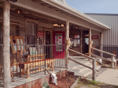 The steakhouse and saloon entrance.