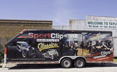Sports Clips-It's good to be a guy. 
