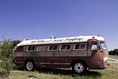 Touring bus for Bob Wills and the Texas Playboys.