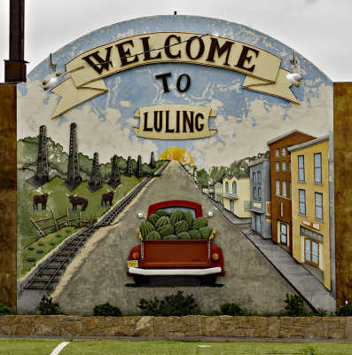 Luling, an oil town.