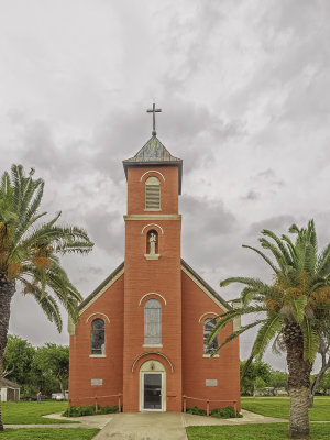 The church facade