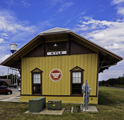 The recently revitalized Kyle train depot