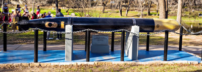 Torpedo display in Memorial Park