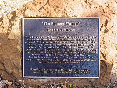 Pioneer Woman Plaque