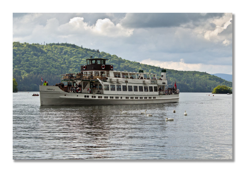 The Swan Steamer On Lake Windermere