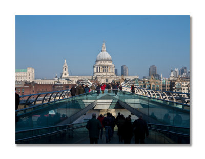 St Paul's Cathedral From Millennium Bridge