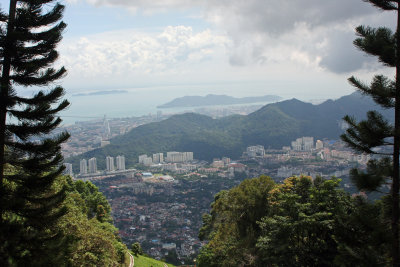 View from Penang Hill to Georgetown