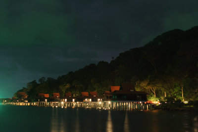 The resort by night