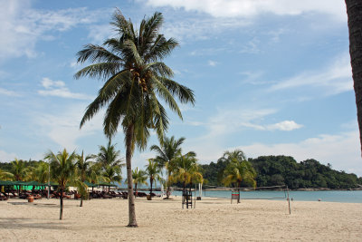 The typical tropic beach of the resort