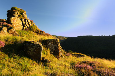 Evening light on the Rhigos Mountain overlooking Blaenrhondda