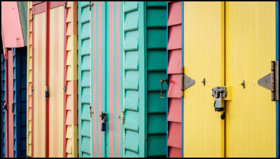 Brighton Beach Bathing Boxes