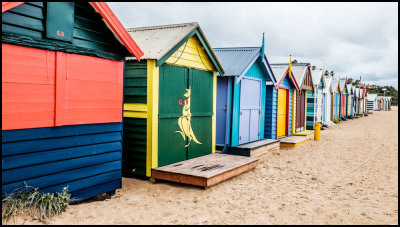 Brighton Beach Bathing Boxes