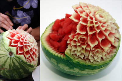 Fruit carving - Watermelon bowl