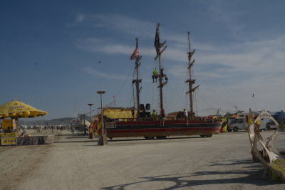 One of Many LARGE Pirate Ships on the Playa