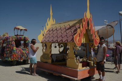 Flaming Temple Art Car