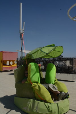 Green Insect (?) Art Car