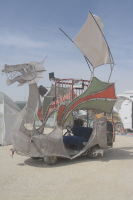 Silver Dragon Art Car