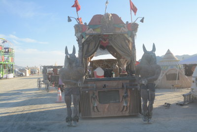 Egyptian Ruler with Walking Carriers which move Art Car