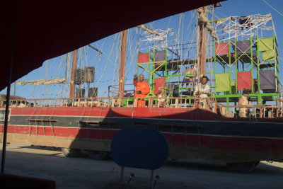 Huge Pirate Ship Art Car