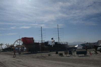 Huge Pirate Ship Art Car again