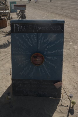 Pirate Advice Clock