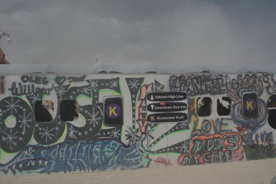 NY Subway Car with Graffiti at KOSTUME KULT KAMP