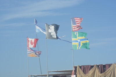 FLags from Many Nations just at one Camp