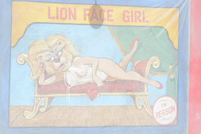 LION FACE GIRL BANNER