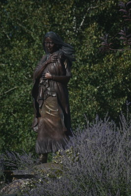 Sacagawea Statue near her birthplace